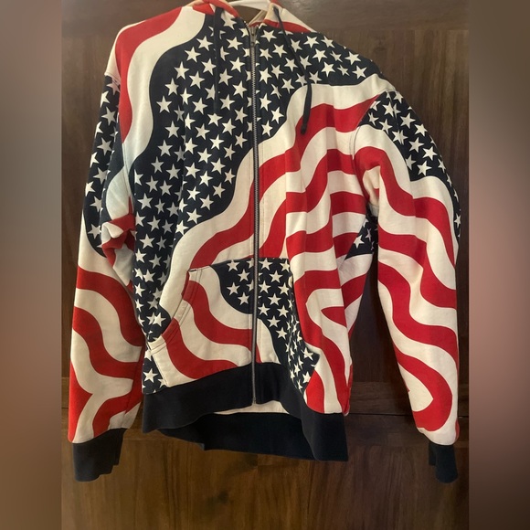 Supreme American flag hoodie - Picture 6 of 7
